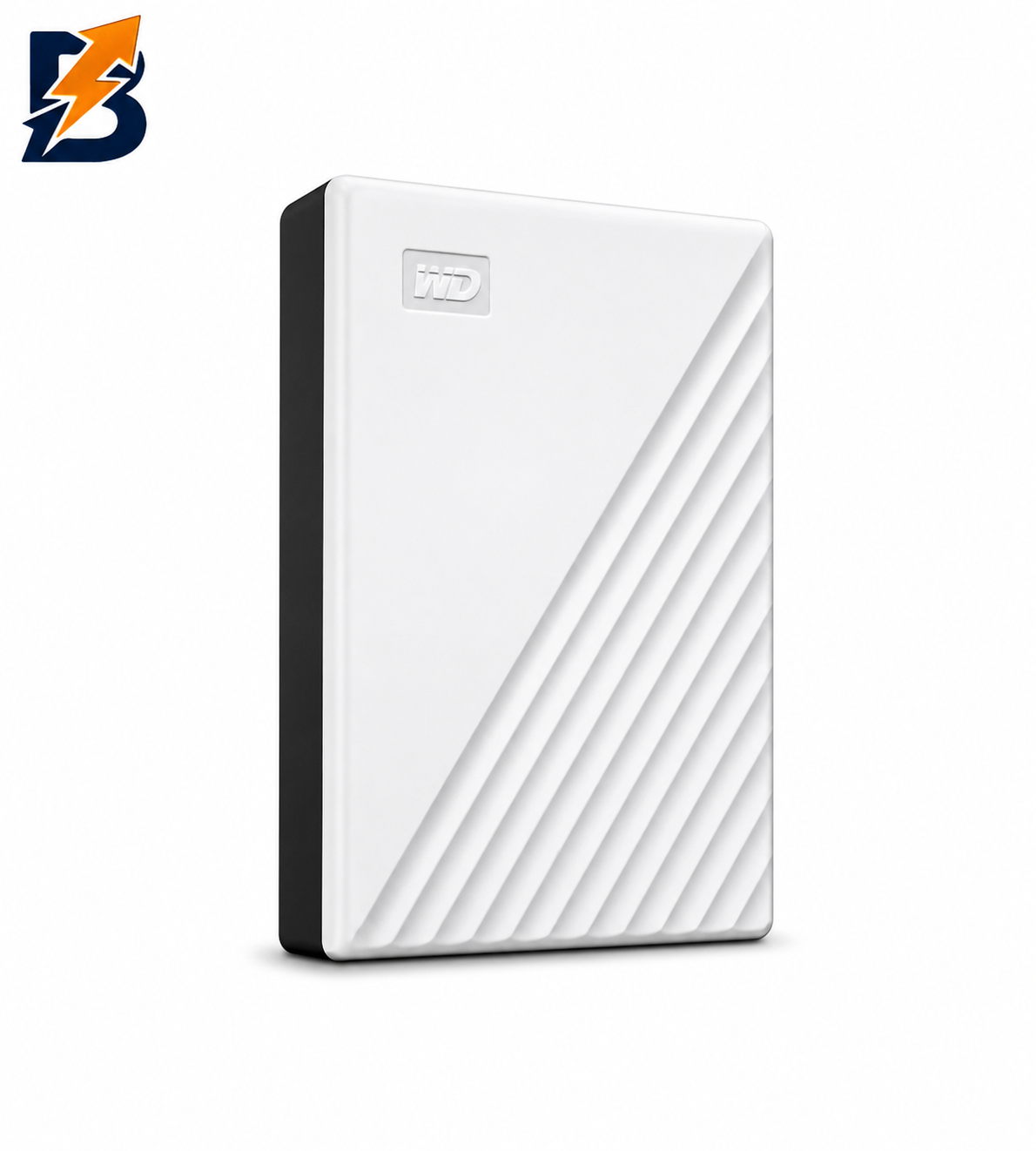قرص صلب خارجي WD My Passport - سعة 5 تيرابايت / سرعة نقل بيانات تصل إلى 5 جيجابت/ثانية / منفذ USB 3.2 من الجيل الأول / أبيض
