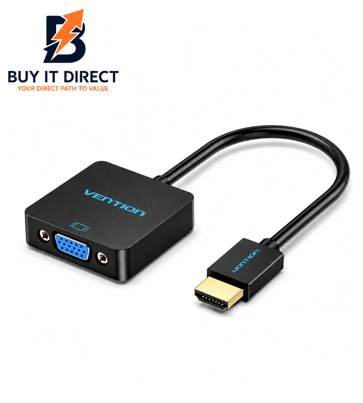 محول HDMI إلى VGA بطول 0.15 متر أسود