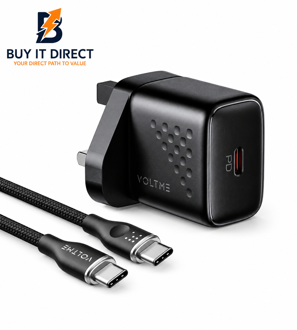 Voltme Revo 30 Lite USB C GaN Fast Charger Black