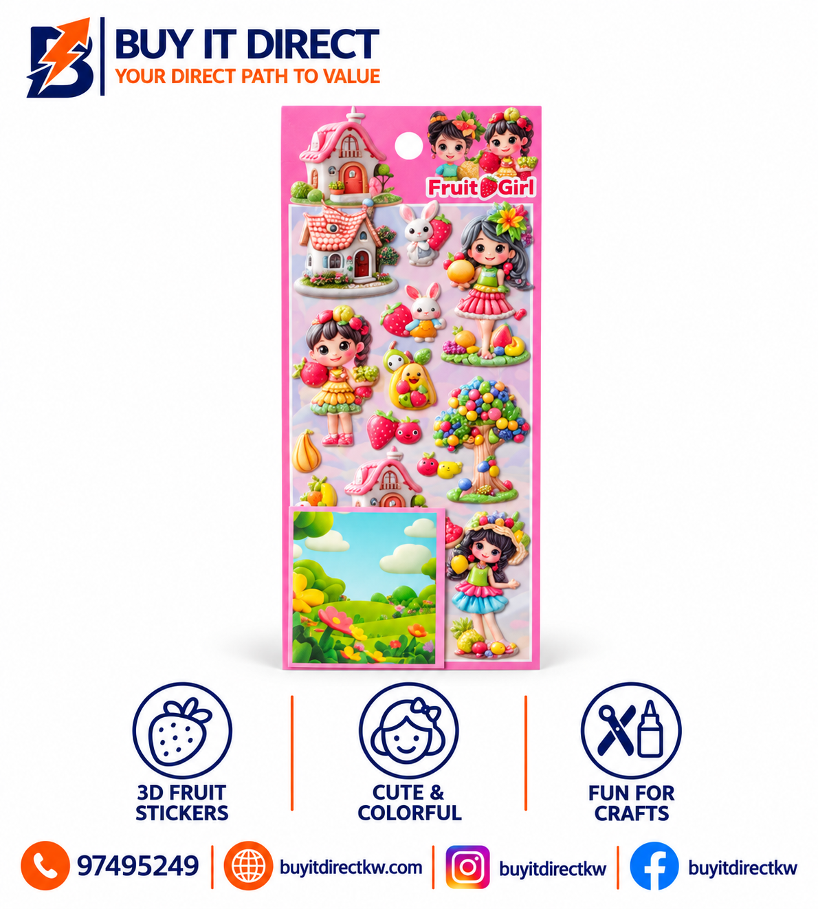 Fruit Girl Stickers