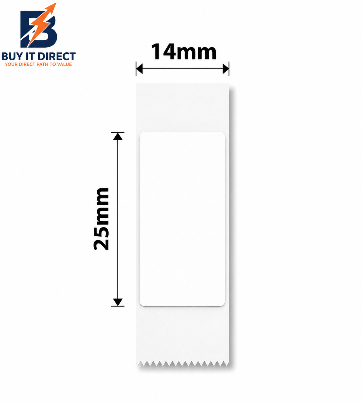 ورق ملصقات حرارية Niimbot مقاس 14 × 25 مم – 240 ملصق (أبيض)