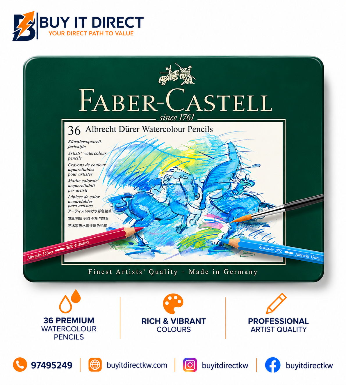 Faber-Castell 36 Albrecht Dürer Watercolour Pencils
