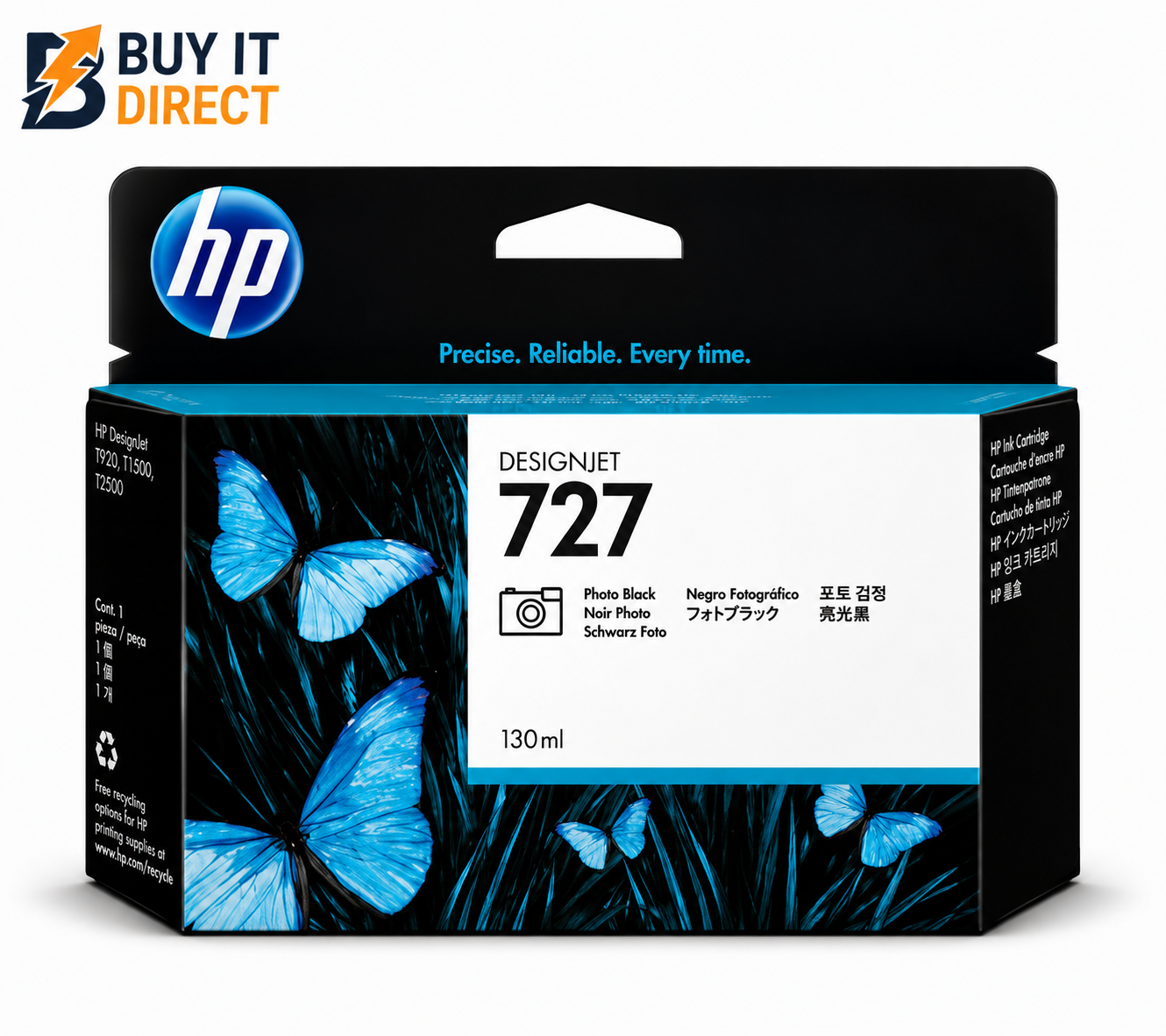 خرطوشة حبر HP 727 DesignJet الأسود الفوتوغرافي
