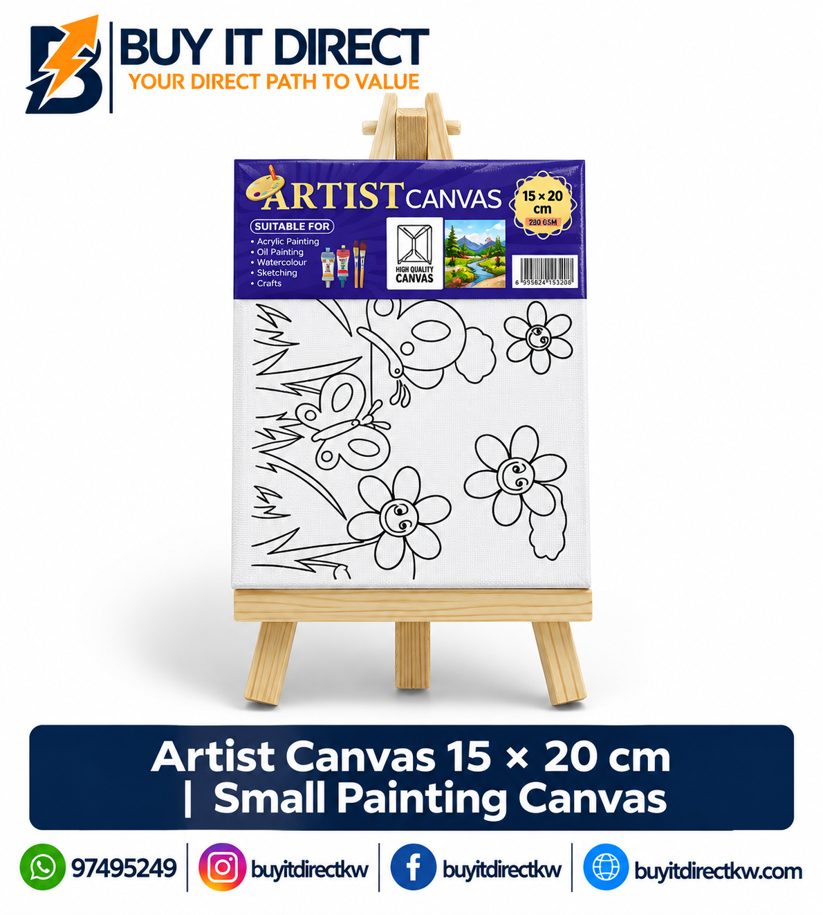 ARTIST CANVAS – 15 × 20 CM