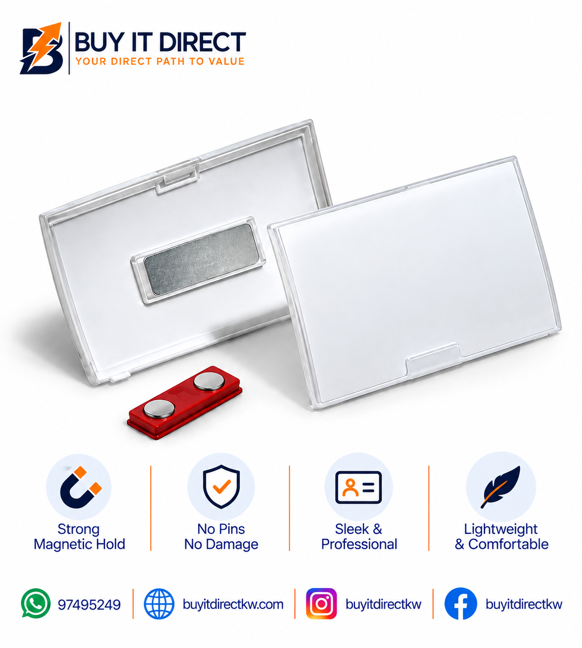 بطاقة اسم DURABLE مع مغناطيس 8215