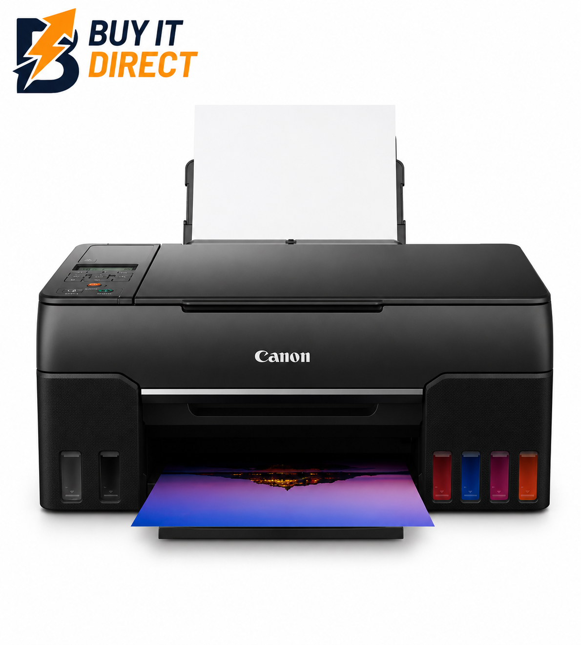 Canon PIXMA G640 Ink Tank طابعة - 3.9 ipm / A4 / USB / LAN / W-Fi / Cloud / Color Inkjet - طابعة