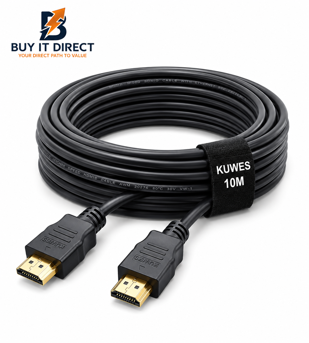 KUWES HDMI Male to Male V2.0 4K Cable 10 Meter