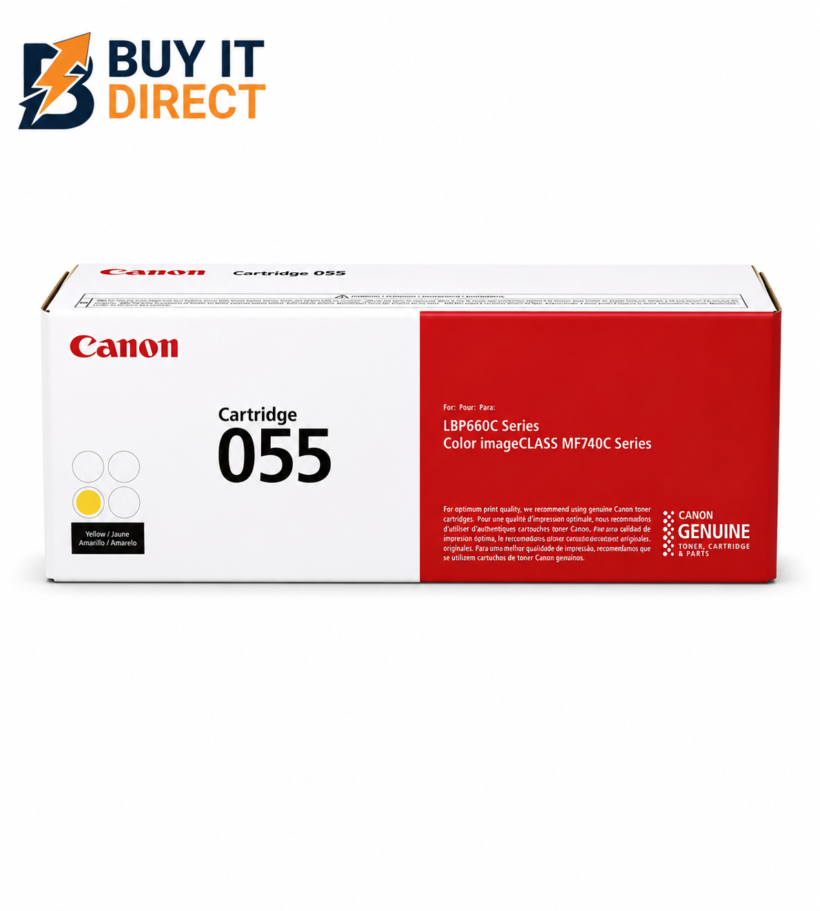 Canon 055 أصفر خرطوشة تونر – 2.1K Pages / أصفر Color / خرطوشة تونر
