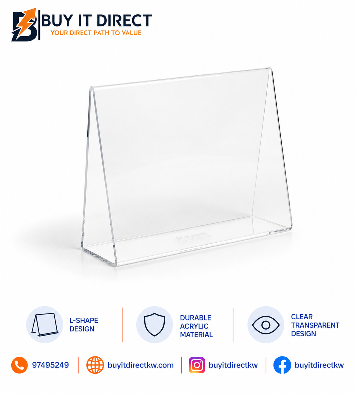 L-Shape Card Stand K-465