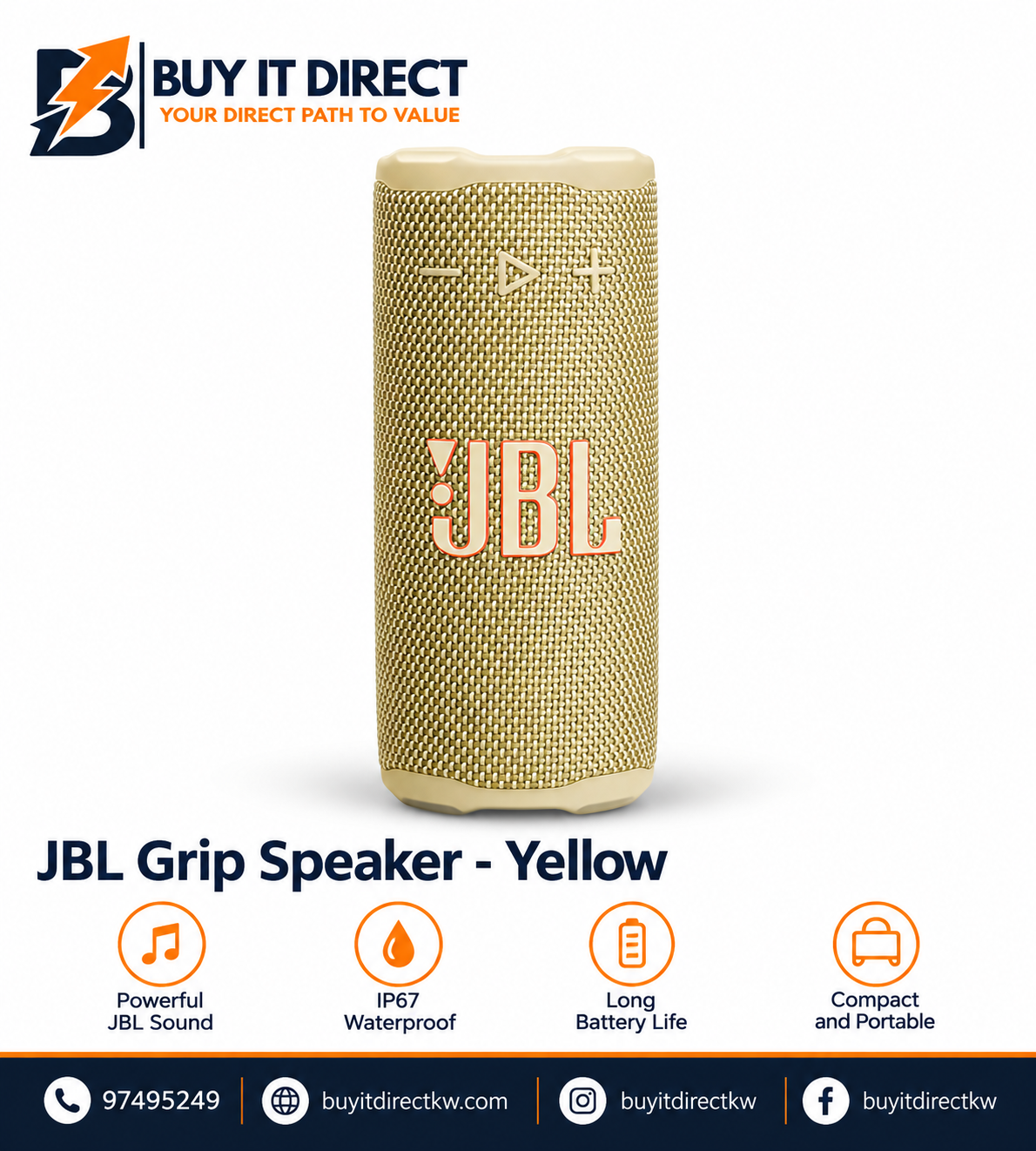 JBL Grip Speaker Yellow