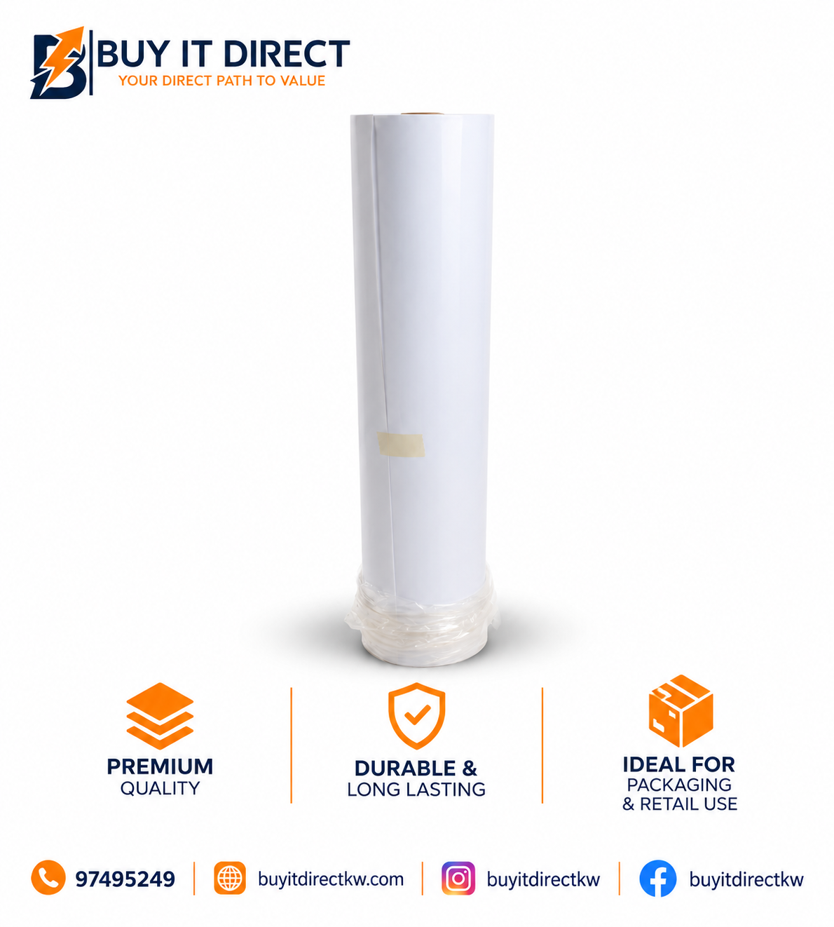 White Paper Roll A1 100 Meter