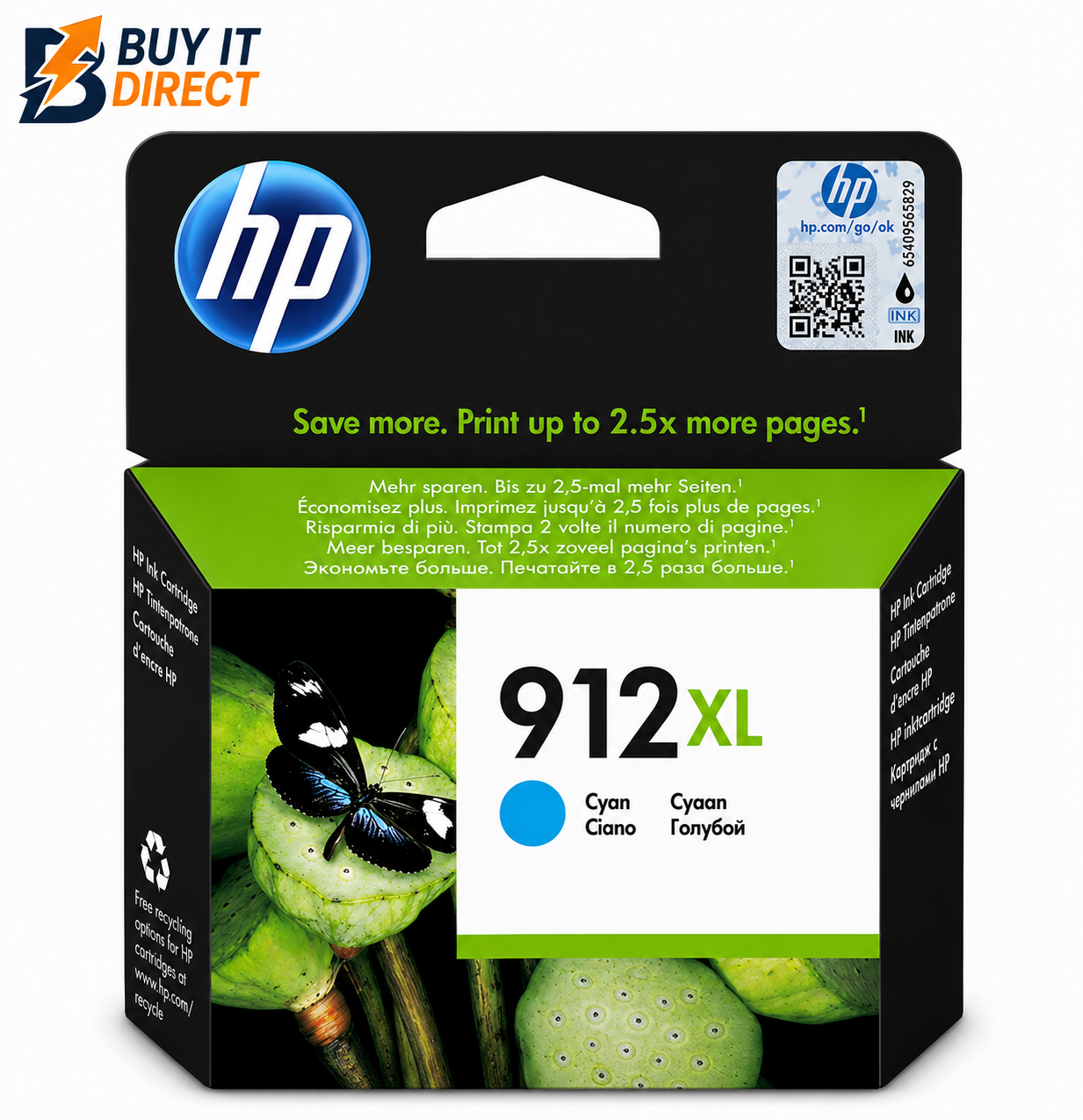 خرطوشة حبر HP 912XL السماوية