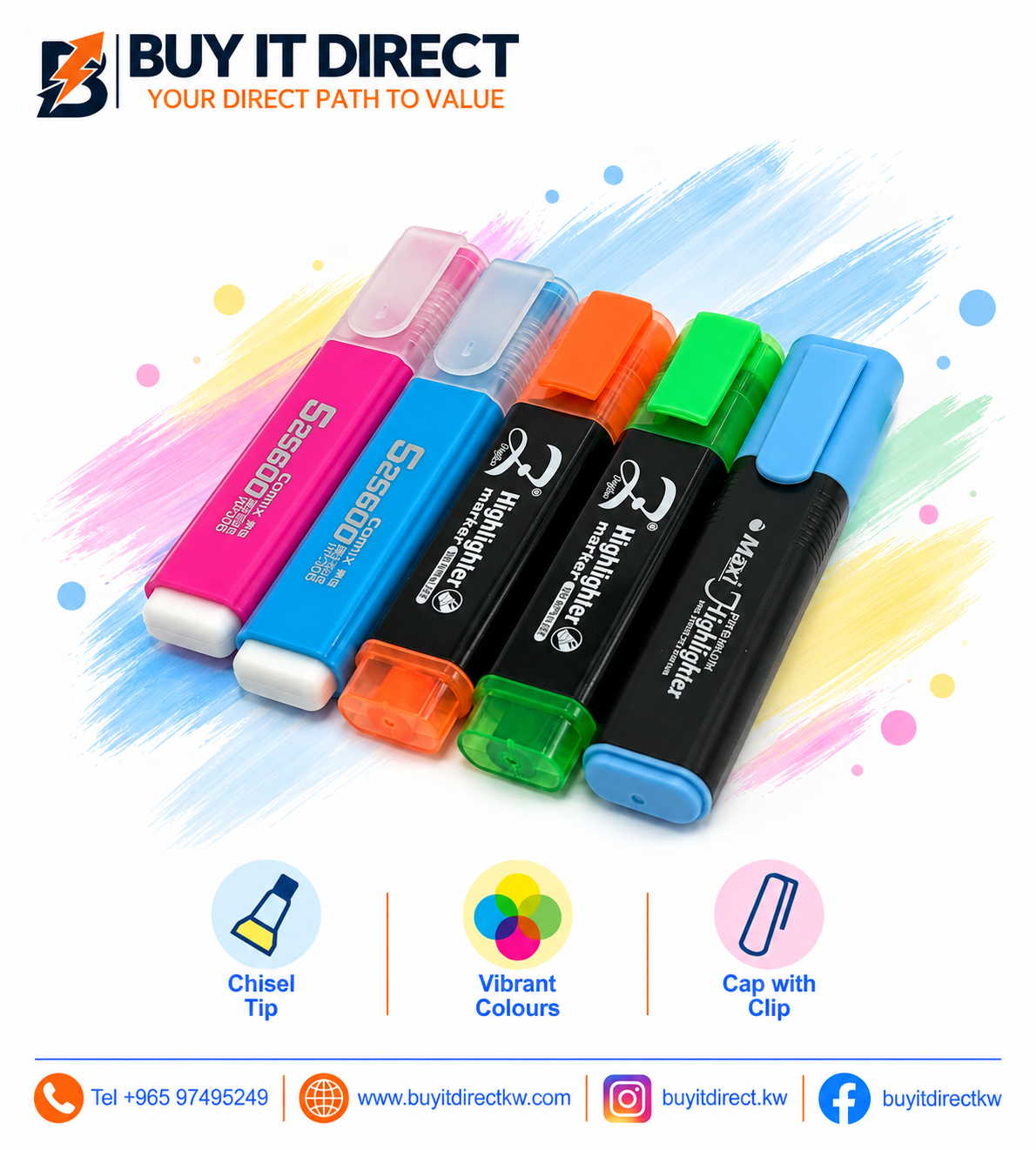 Multicolor Highlighter Set