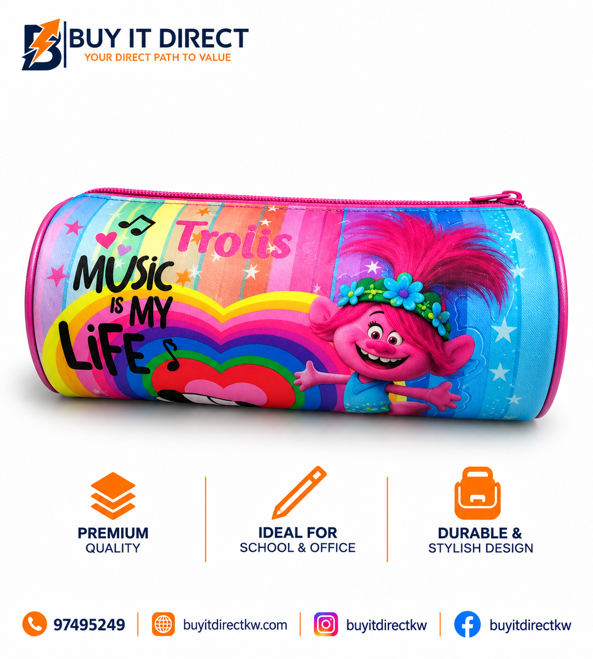 Trolls Poppy Pencil Case