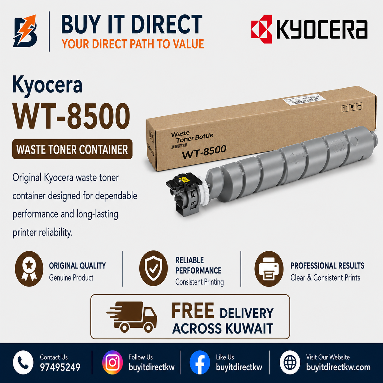 Kyocera WT8500 Waste Toner Container