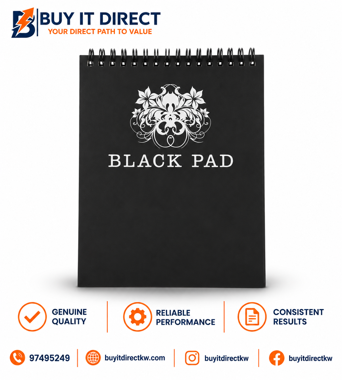 Black Paper Pad 120gsm