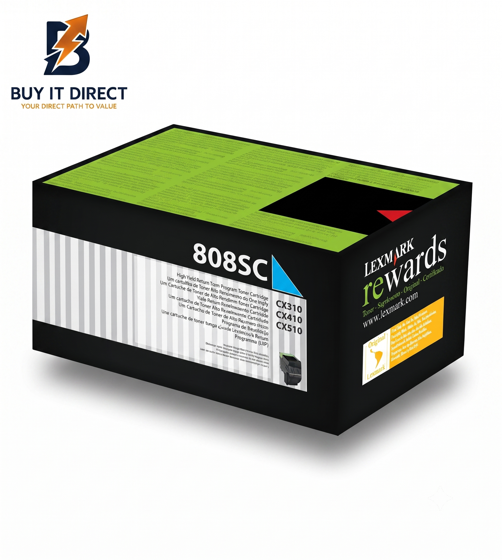Lexmark 808Sc Cyan Toner Cartridge