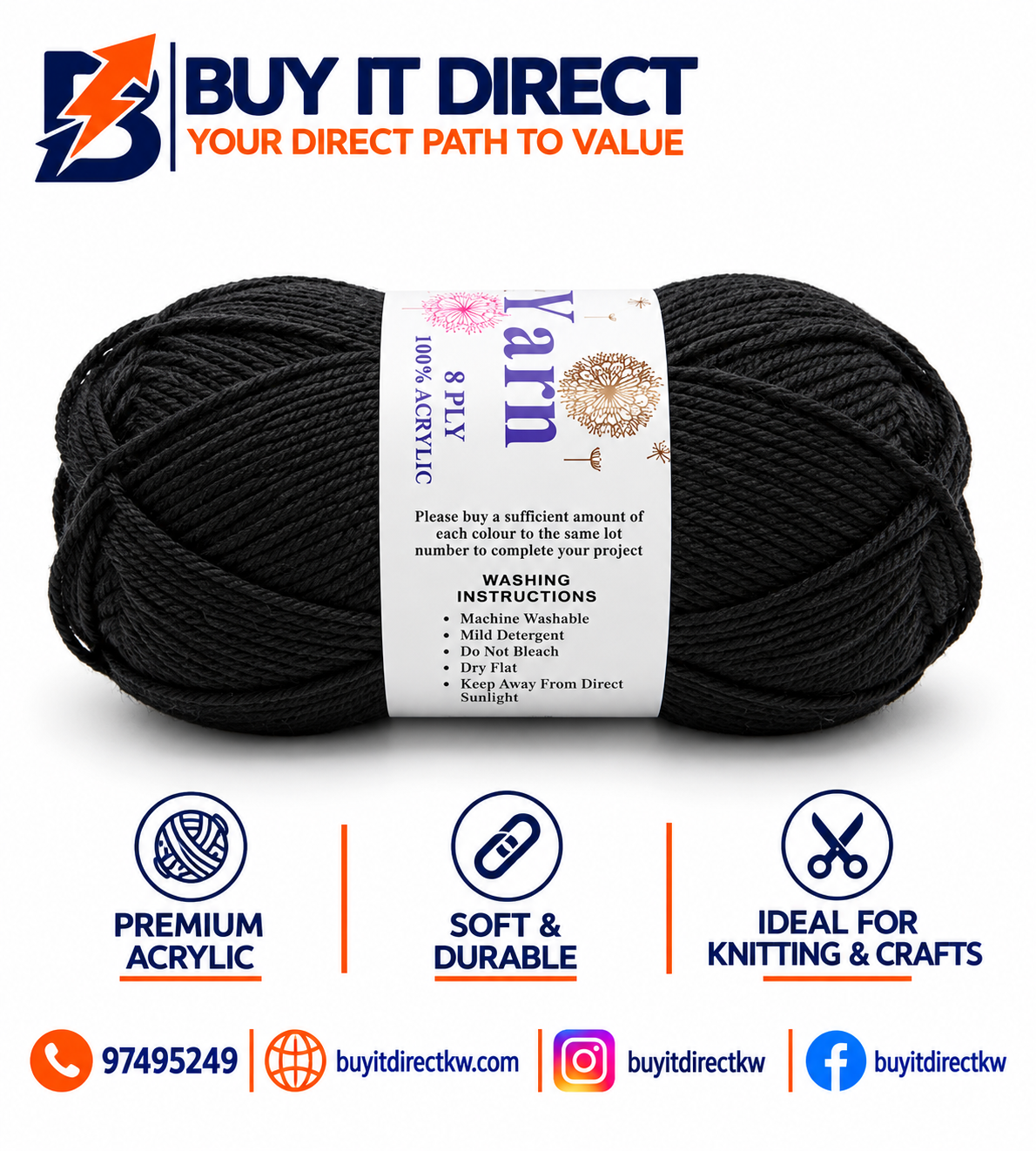 Knitting Yarn 8 Ply