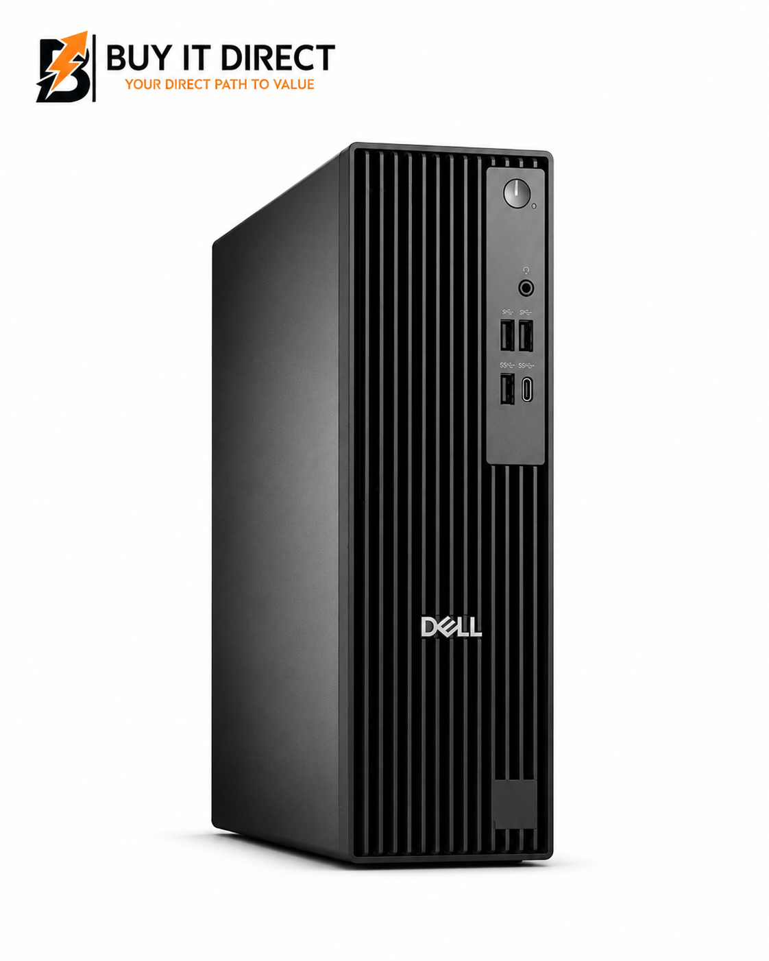 كمبيوتر مكتبي Dell Pro Slim QCS1250 بمعالج Intel Core i7 وذاكرة 32 جيجابايت وتخزين 512 جيجابايت NVMe SSD وضمان سنة