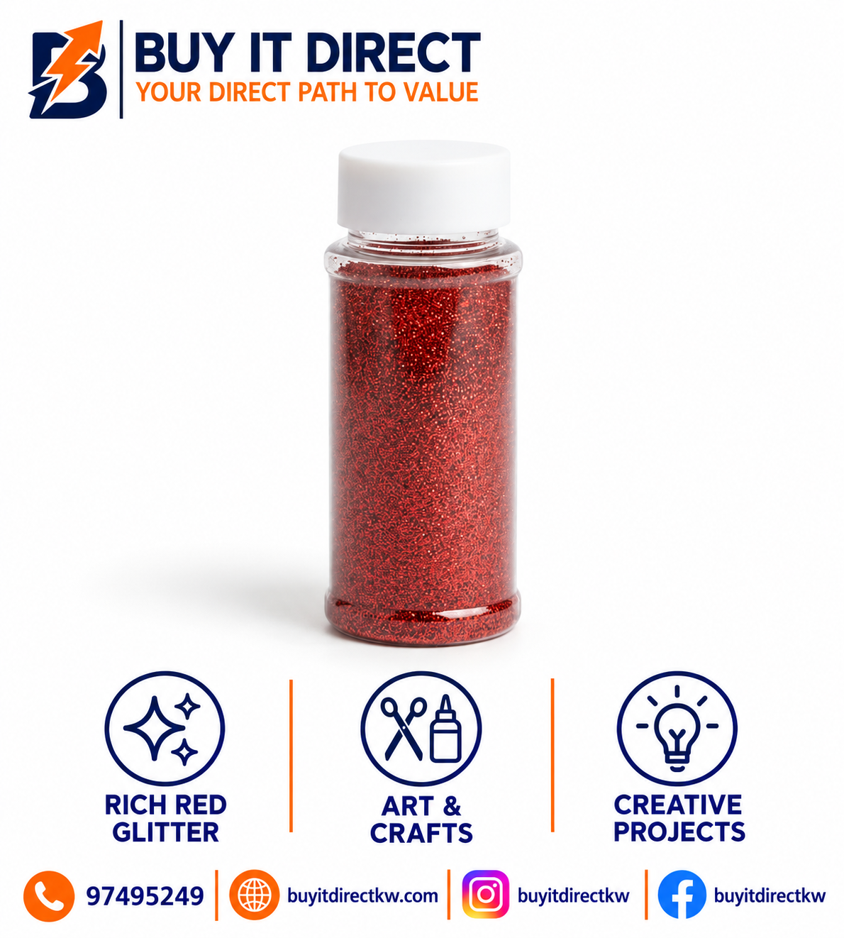Glitter – Dark Red