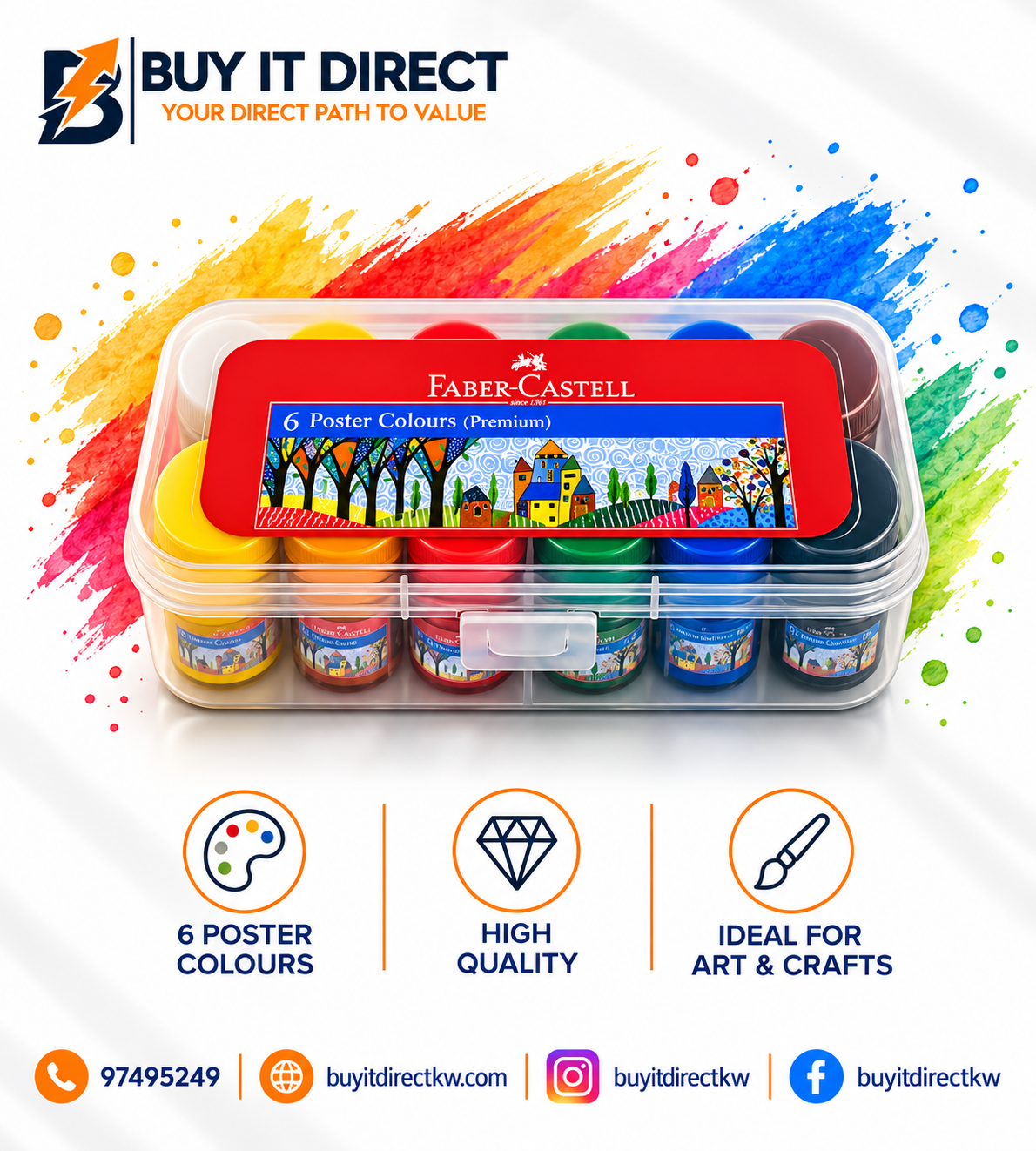 Faber Castell Poster Colours 6 Colors