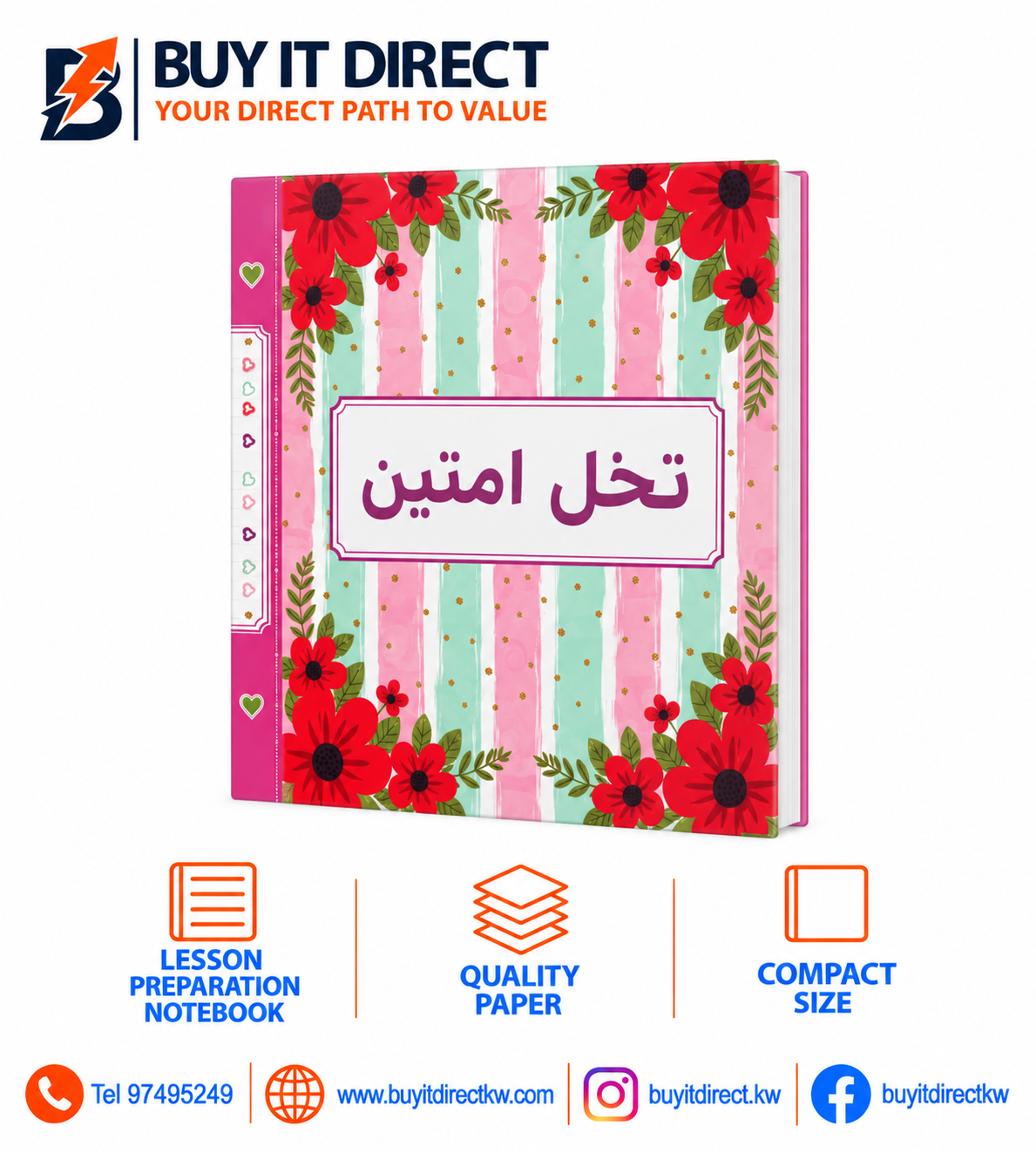 Lesson Preparation Notebook Floral Cover
