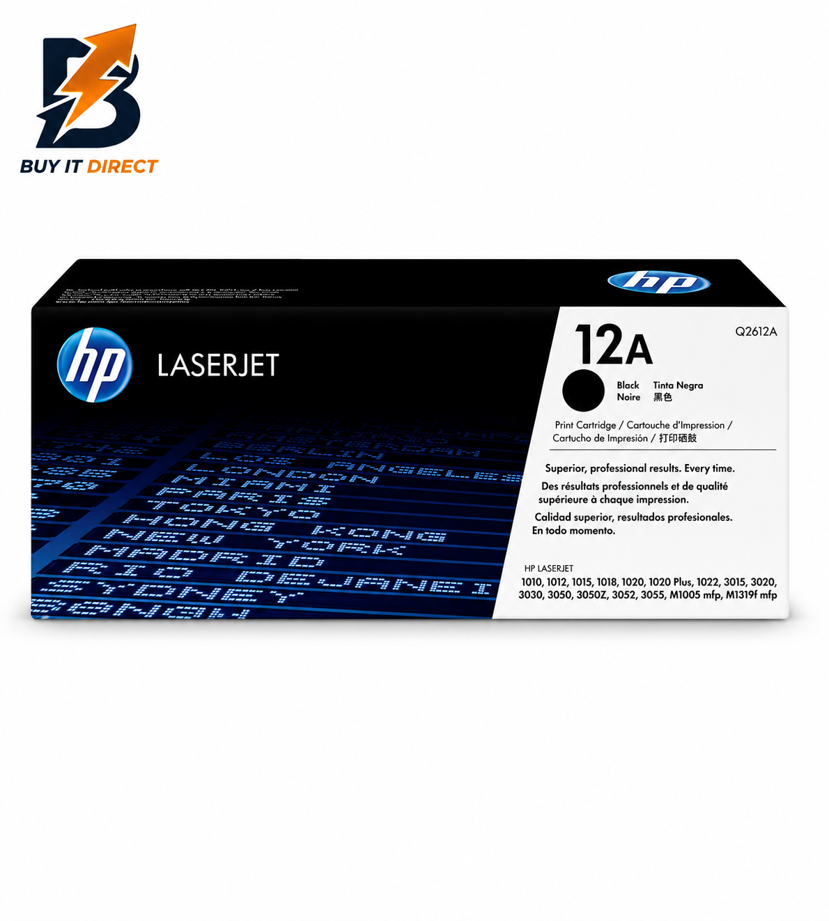 HP 12A Toner Cartridge – 2K Pages / Black Color / Toner Cartridge
