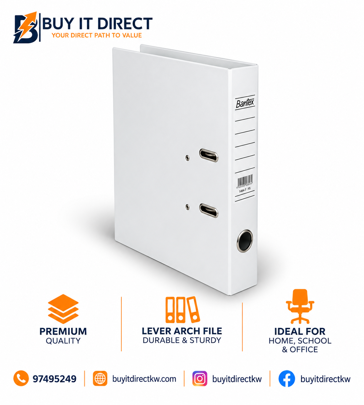 Bantex White Box File