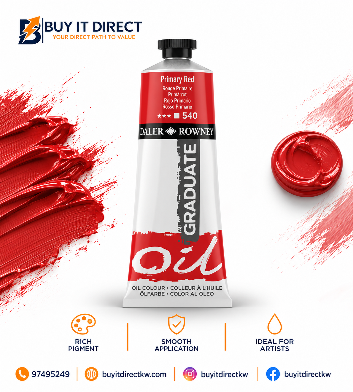 DALER RONEY Oil GRADUATE Primary Red