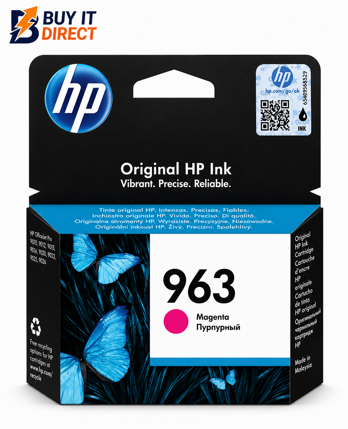خرطوشة حبر HP 963 الأرجوانية (ماجنتا)