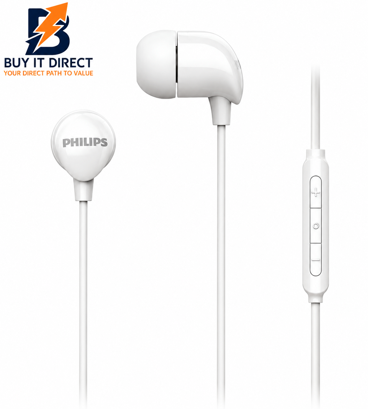 Philips TAE2146WT/93 In-Ear Wired Earphones – White