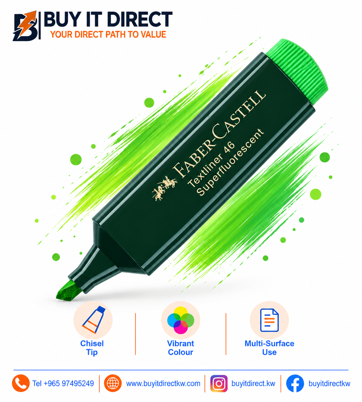 Faber-Castell Textliner 48 Green Highlighter