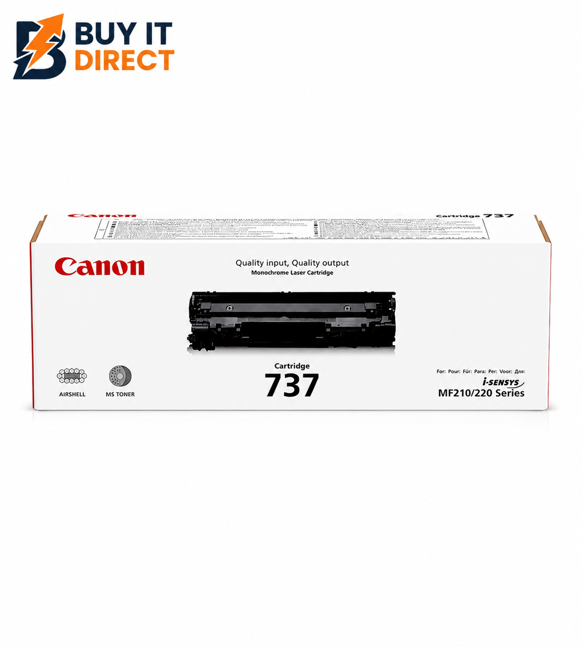 Canon 737 أسود خرطوشة تونر – 2.4K Pages / أسود Color / خرطوشة تونر