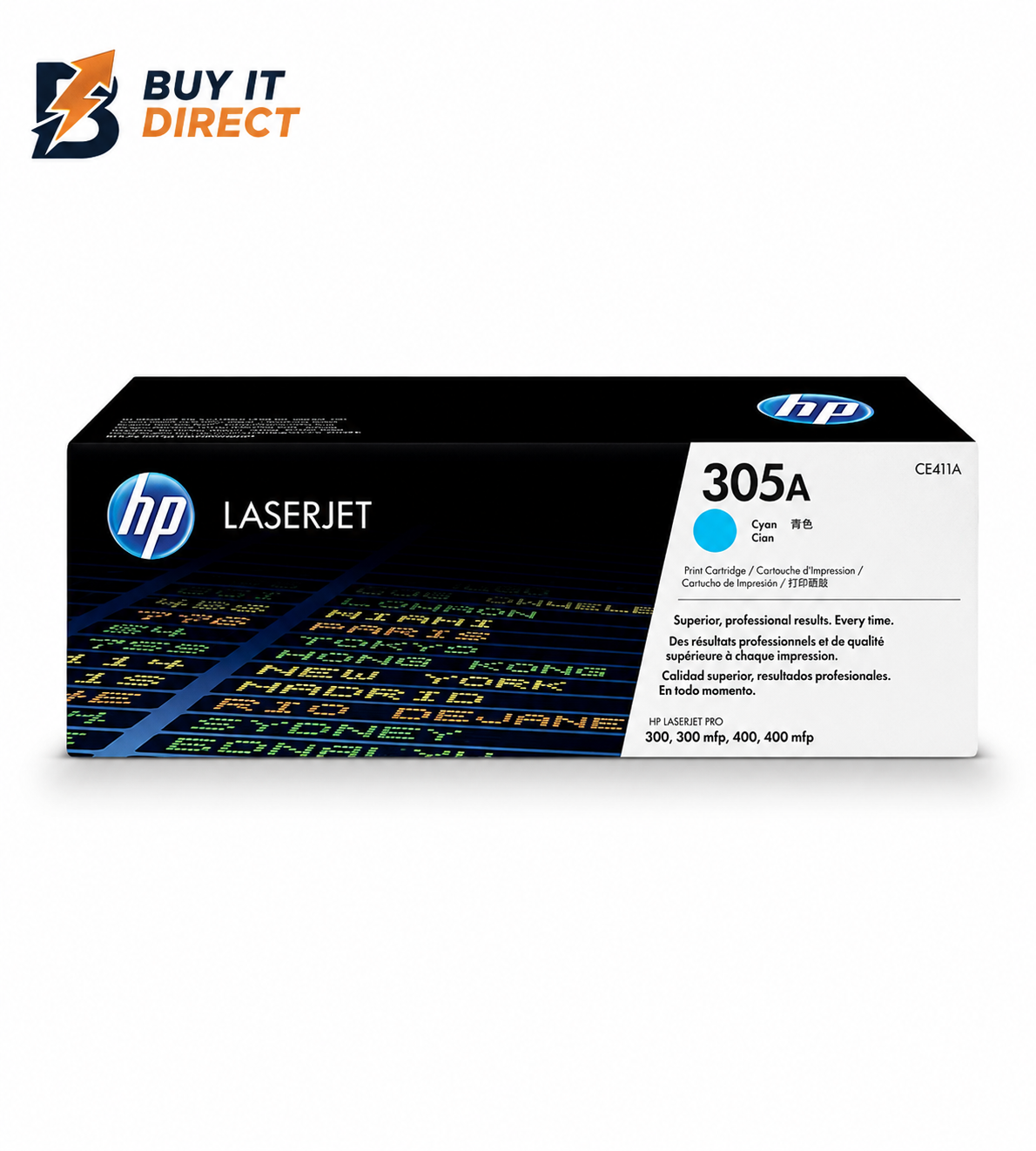 HP 305A Cyan LaserJet Toner Cartridge-CE411A