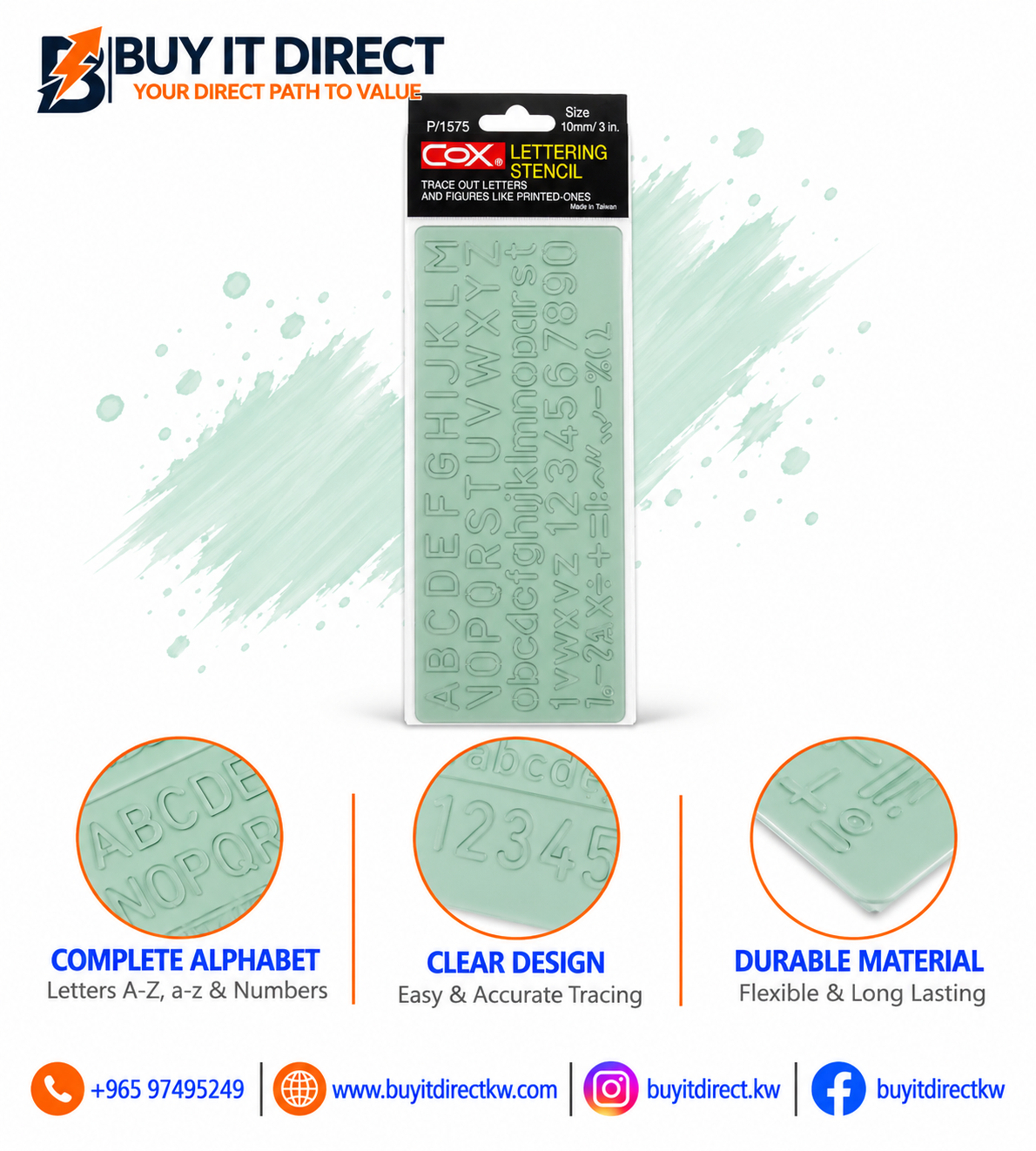 COX Lettering Stencils