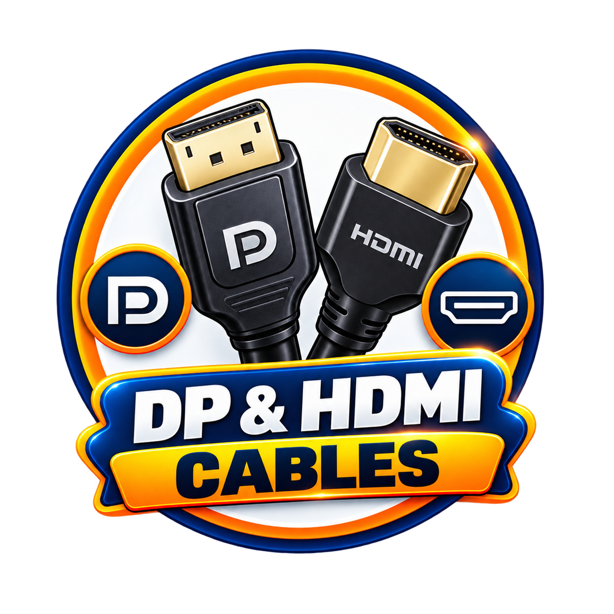 كابلات DisplayPort و HDMI