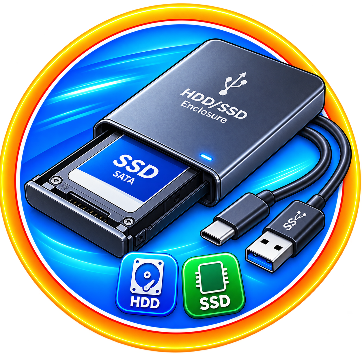 حافظات وحاويات HDD و SSD