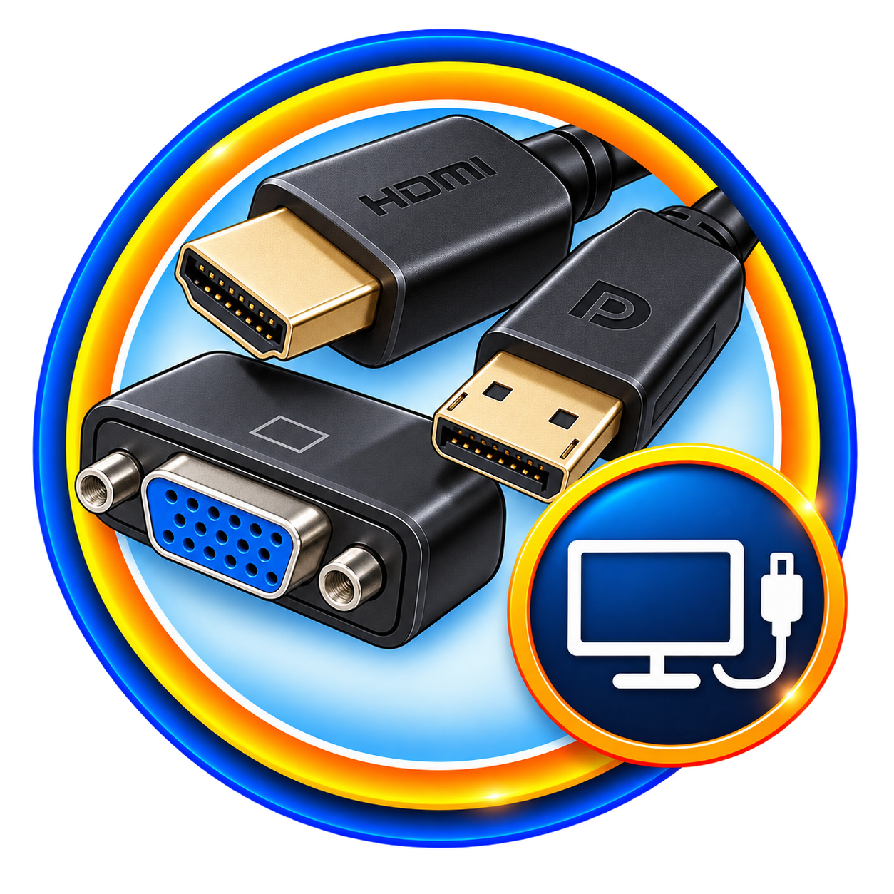 مفاتيح ومحولات VGA و HDMI